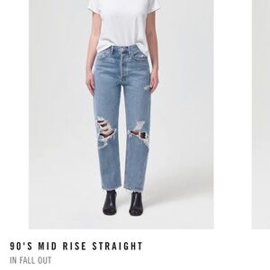 Agolde 90’s Mid Rise Straight Denim Jeans